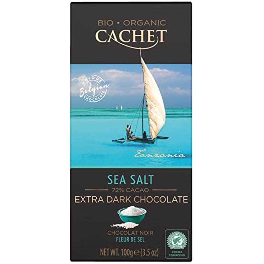 Cachet 72% Dark Chocolate with Sea Salt